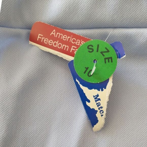 Cape Cod Match Mates Pants NOS Pale Blue Knit Vtg 70s Sz 10 Costume Theater Prop - Picture 3 of 16